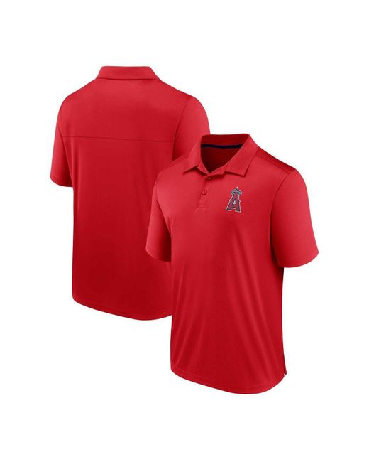 Fanatics Branded Red Los Angeles Angels Hands Down Polo Shirt for Men Lyst
