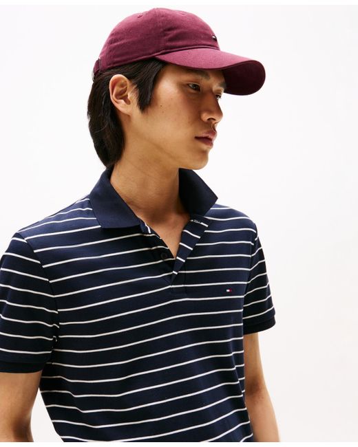 Tommy Hilfiger Blue Regular-fit Ultra Soft Liquid Cotton Polo Shirts for men
