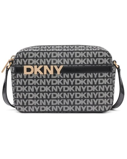 DKNY Metallic Avril Small Logo Camera Bag
