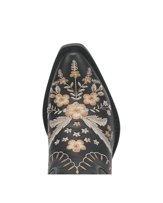 Dingo Black Primrose Leather Booties