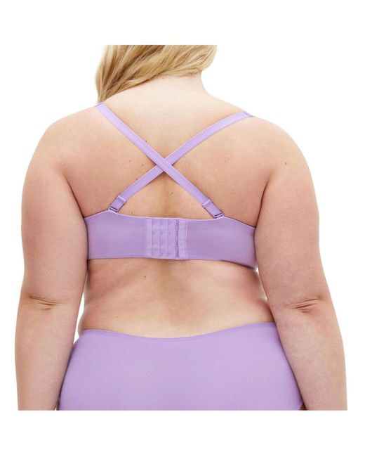 City Chic Purple Plus Size Adore Push Up Bra
