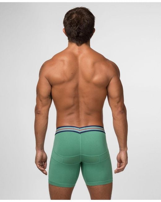 Rounderbum Green Varsity Anatomic Boxer Brief for men