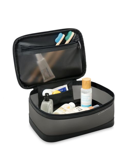 Briggs & Riley Black Travel Essentials Translucent Essentials Case