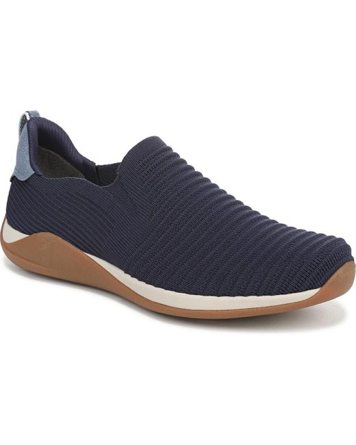 Ryka Women's Blue Era Knit Washable Slip On Sneakers