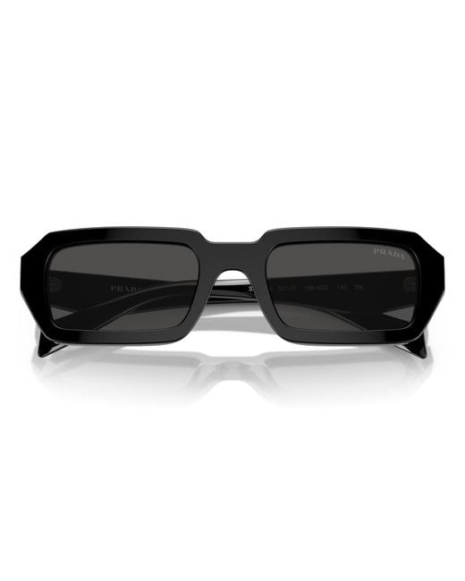 Prada Black Symbole Geometric Sunglasses