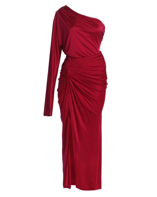 JLUXLABEL Black Mira Drape Maxi Skirt