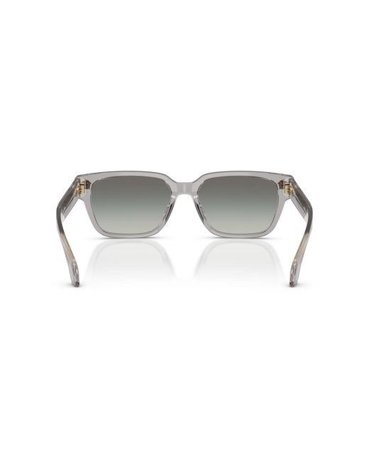Versace Gray Rectangle Sunglasses for men