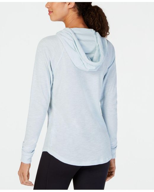 Download Lyst - Calvin Klein Performance Ruched-sleeve Zip Hoodie