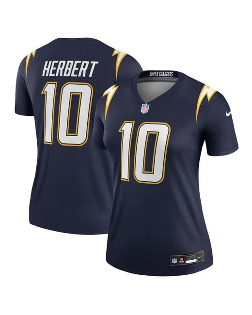 Nike Blue Justin Herbert Los Angeles Chargers Alternate Super Chargers Legend Player Performance Top