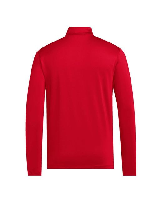 Adidas Red St. John's Storm Half-zip Pullover Golf Jacket for men