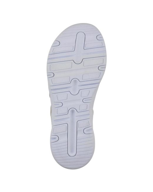 White Mountain Gray Charry Round Toe Flat Sandals