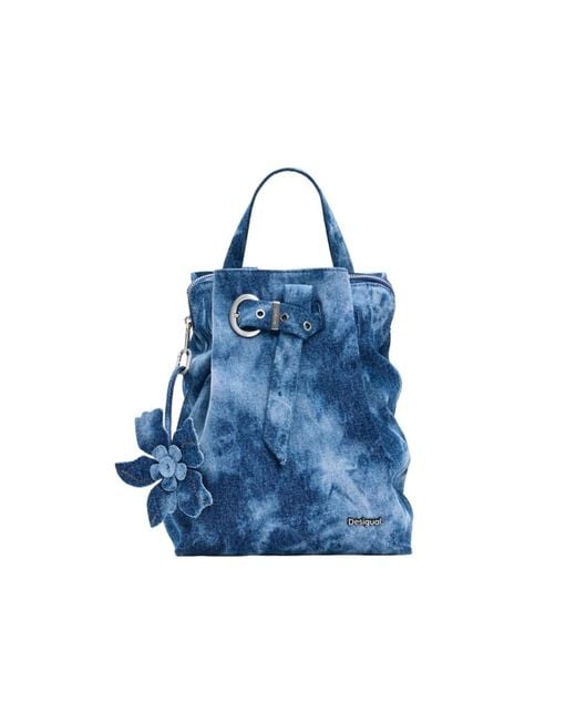 Desigual Blue Small Denim Backpack
