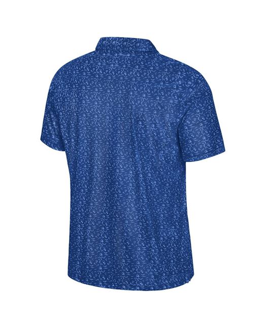 Colosseum Athletics Duke Blue Devils Football Print Polo Shirt for men