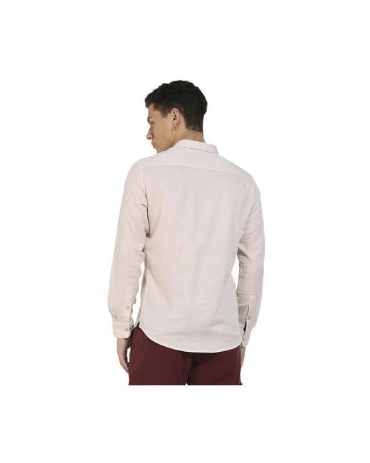 Campus Sutra White Basic Oxford Shirt