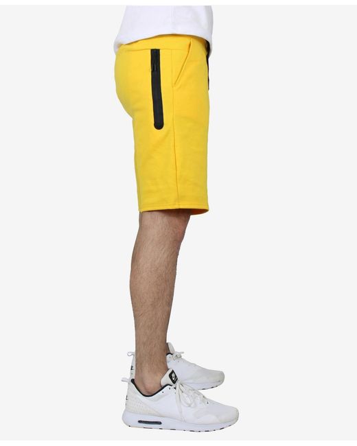 Wicked Stitch Yellow Tech Performance Shorts for men