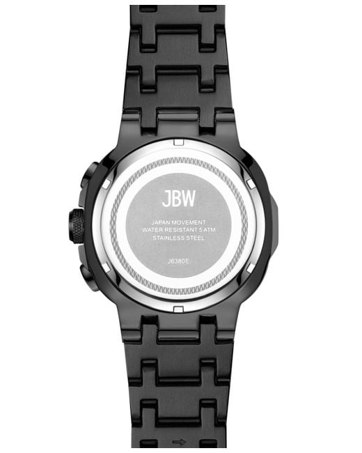 JBW Black Heist Multifunction Stainless Steel Watch for men