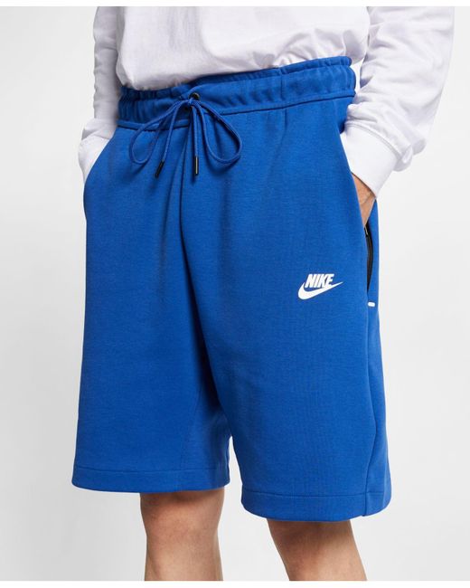 Nike Blue Sportswear Tech Fleece Shorts for men