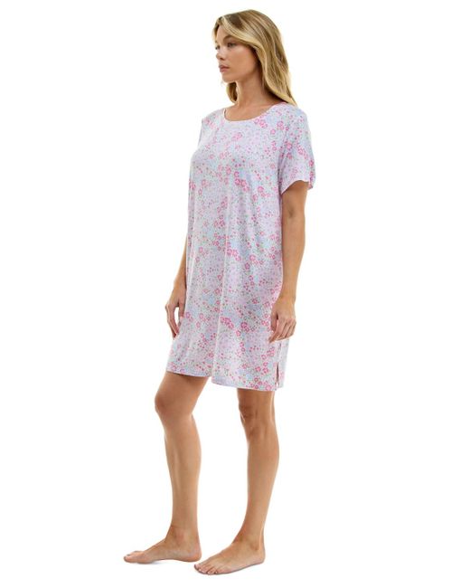 Roudelain Purple Printed Short-sleeve Sleepshirt