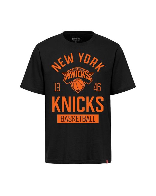 Sportiqe Black And New York Knicks Duke Premium T-shirt