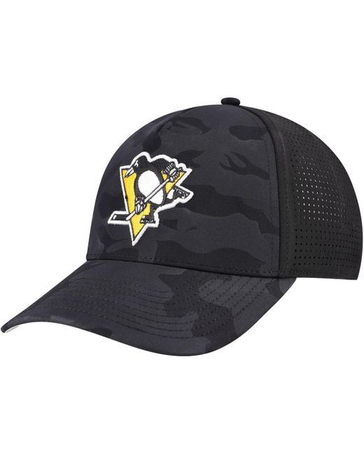 American Needle Blue Pittsburgh Penguins Valin Camo Super Tech Vented Adjustable Hat for men
