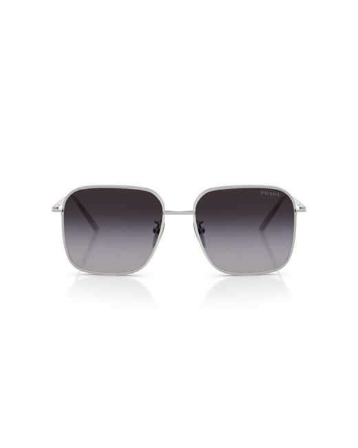Prada Metallic Square Sunglasses