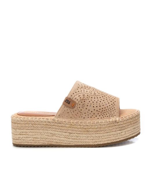 Xti Natural Jute Wrapped Platform Sandals Refresh By