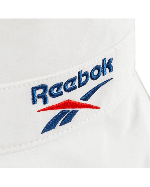 Reebok White Logo Bucket Hat
