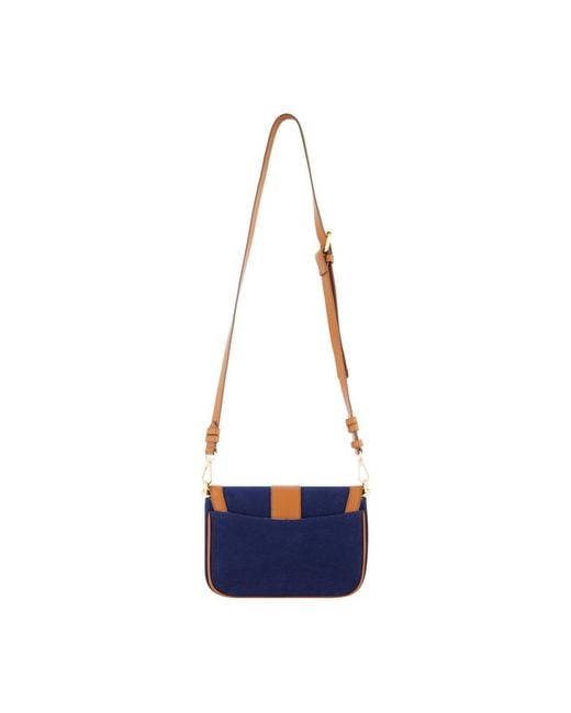 Tommy Bahama Blue Solid Canvas Flap