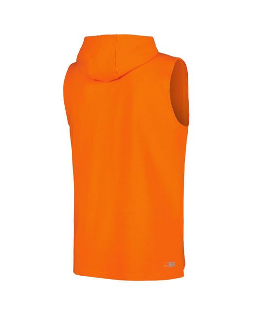 MSX by Michael Strahan Orange Denver Broncos Captain Sleeveless Hoodie T-shirt for men