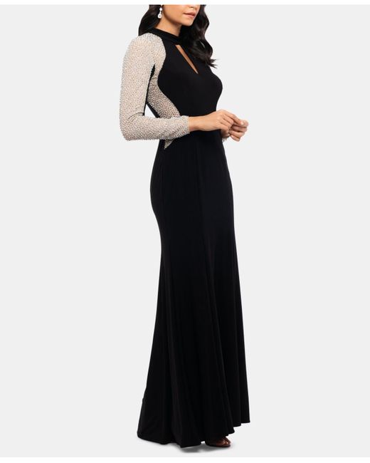 Xscape Embellished Colorblock Gown | Nordstrom