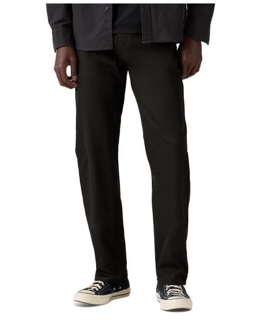Levi's Black 514 Straight Tech Pants for men