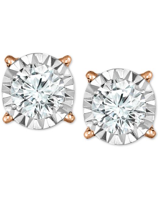 Macy's White Trumiracle Diamond Stud Earrings (2 Ct. T.w.