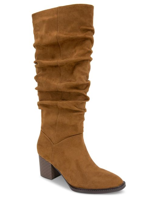 Style & Co. Brown Greerr Slouch Tall Boots