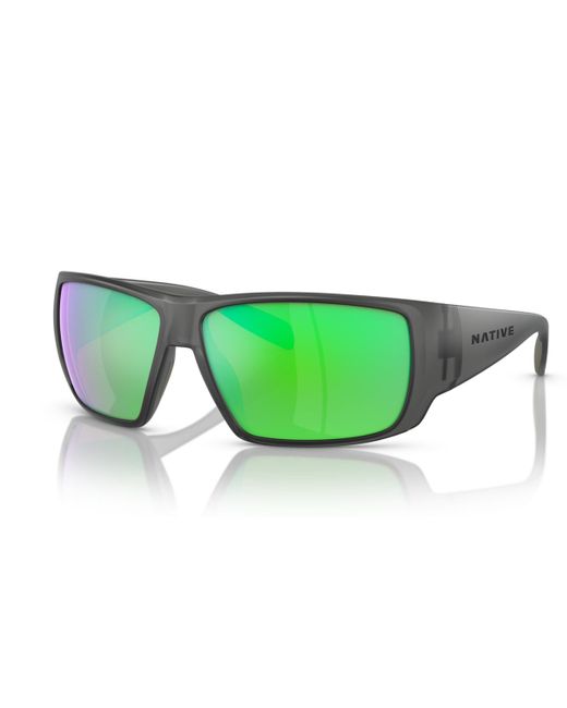 Native Eyewear Green Sightcaster Polarized Sunglasses for men