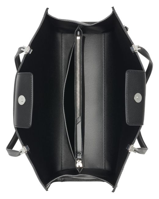 Calvin Klein Black Verne Signature Embossed Tote Bag