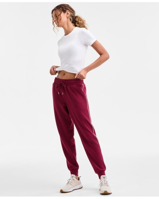 ID Ideology Red Relaxed Butter Soft joggers