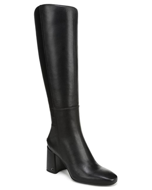 Circus by Sam Edelman Women's Black Billie Knee-high Block-heel