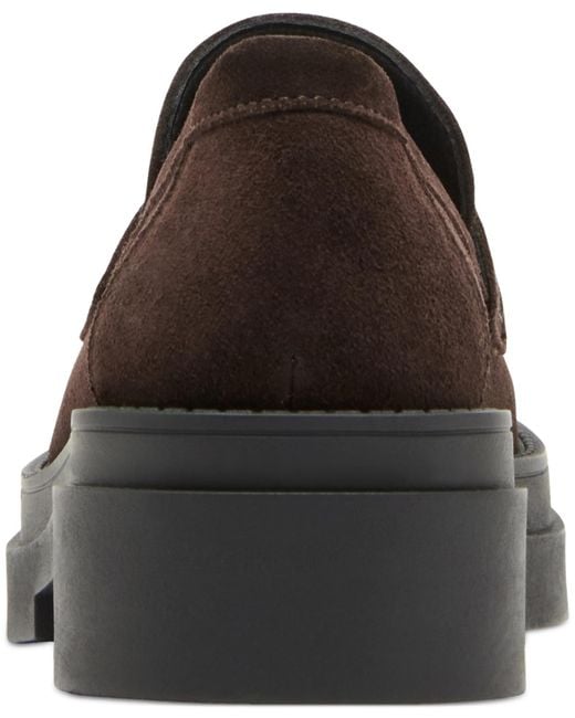 Steve Madden Rodrigo Platform Loafer Flats in Brown | Lyst