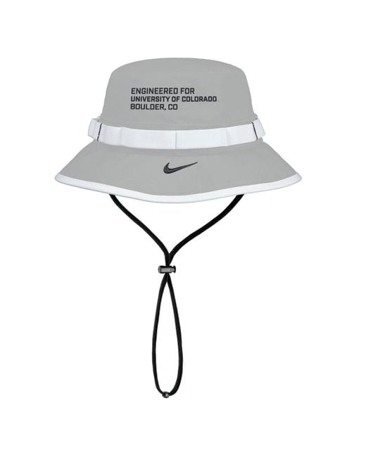 Nike White Colorado Buffaloes 2025 On-field Boonie Performance Bucket Hat