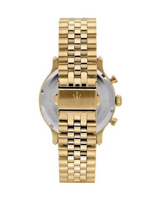 Maserati Metallic Chronograph Metal Band Watch for men