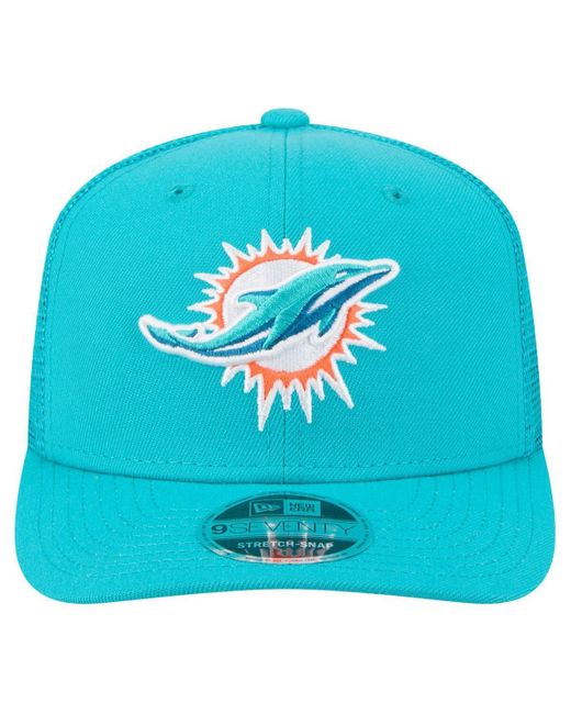 KTZ Blue Miami Dolphins Team Collection 9seventy Stretch-snap Adjustable Hat