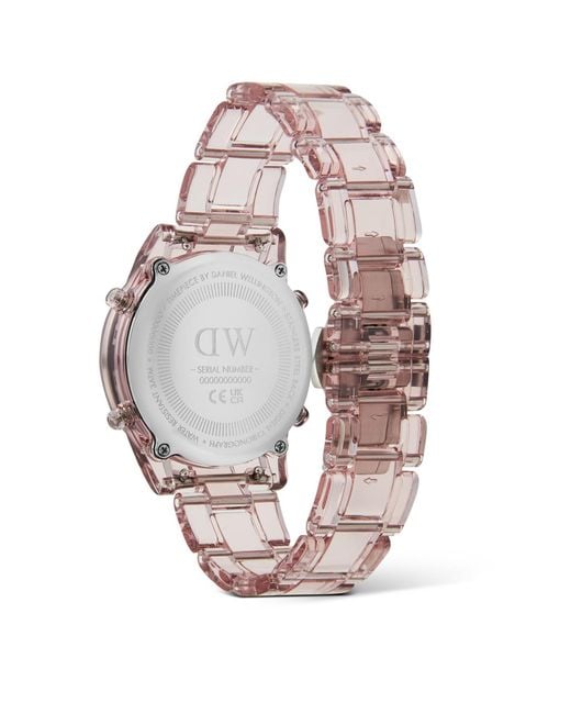 Daniel Wellington White Chronograph Plastic Watch