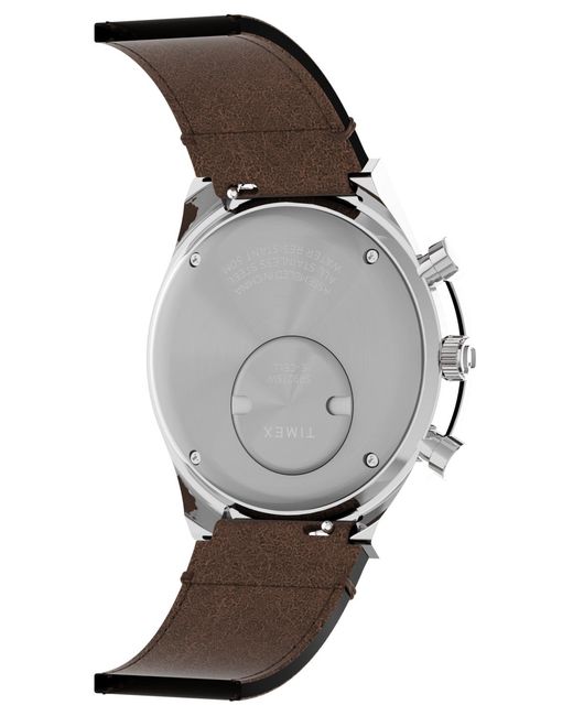 Timex Metallic Analog Leather Watch for men
