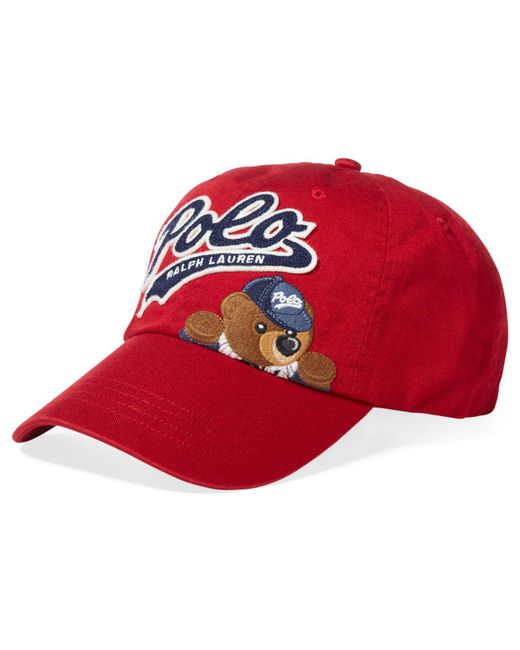 Red polo sale bear hat