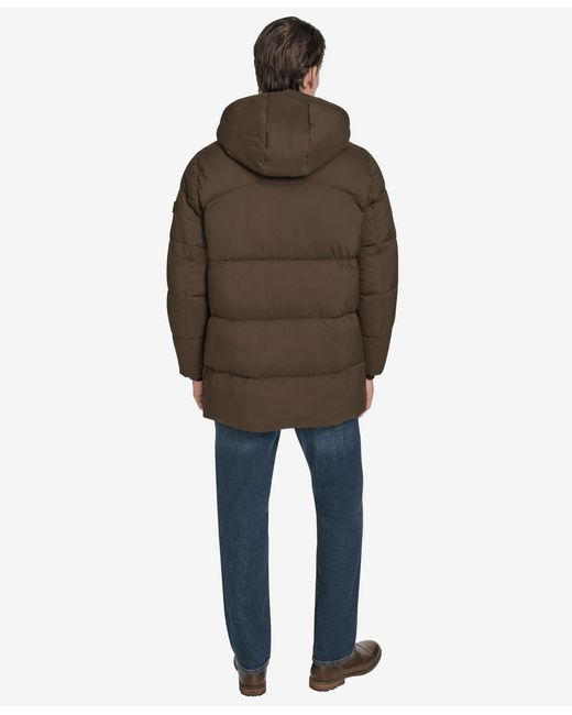 Marc New York Brown Millstream Tech Down Parka Jacket for men