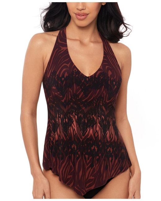 Magicsuitr Black Solid Taylor Underwire Tankini