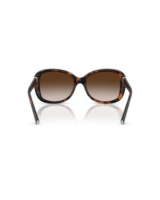 Tiffany & Co Brown Rectangle Sunglasses
