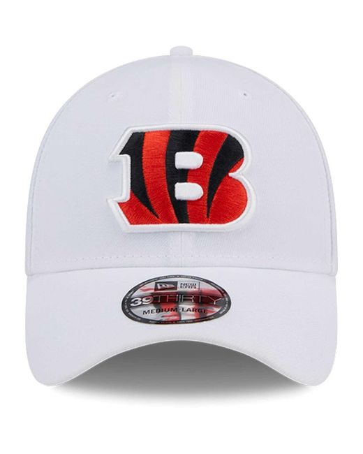KTZ White Cincinnati Bengals Main 39thirty Flex Hat for men
