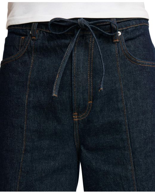 Cotton On Blue Super baggy Jean Shorts for men