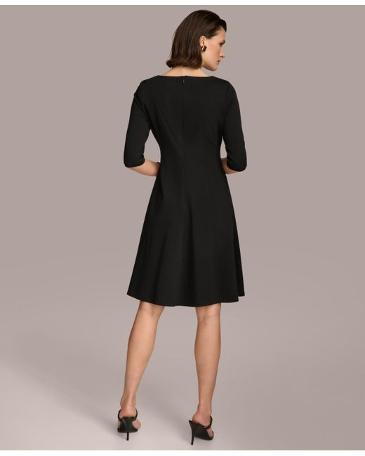 Donna Karan Natural Structured A-line Dress